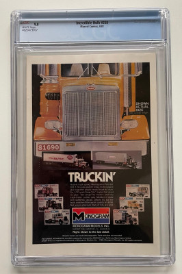 Komiks Incredible Hulk #258, Marvel Comics 1981, CGC 9.0
