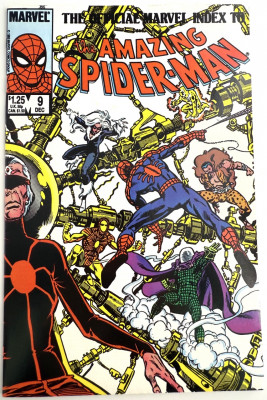 Official Marvel Index to Amazing Spider-Man #9 VF 1985 Marvel komiks