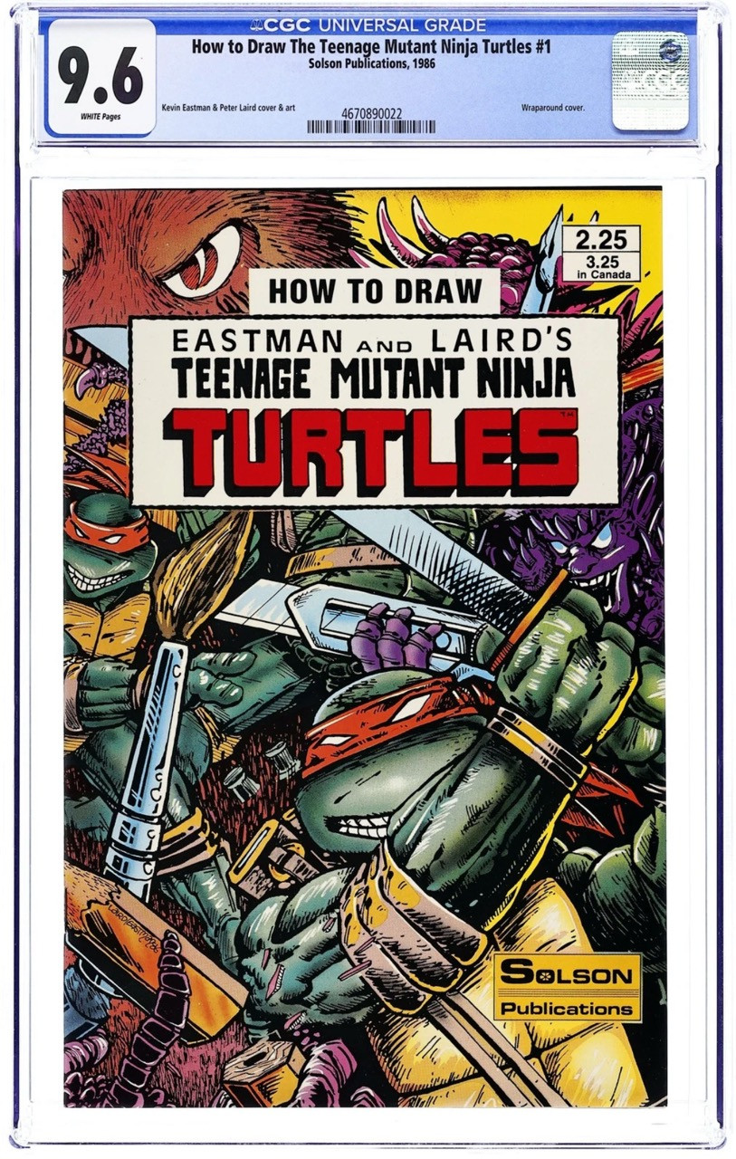 How to Draw Teenage Mutant Ninja Turtles #1A (1985) – CGC 9.6 – Kevin Eastman &amp; Peter Laird