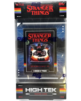 Topps Stranger Things High-Tek 2025 Hobby Box (8 prémiových acetate kariet)
