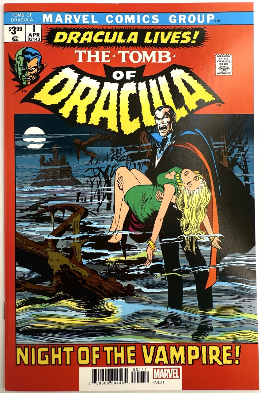 Tomb of Dracula (1972 1st Series) Facsimile Edition #1 (Marvel, 2022) VF