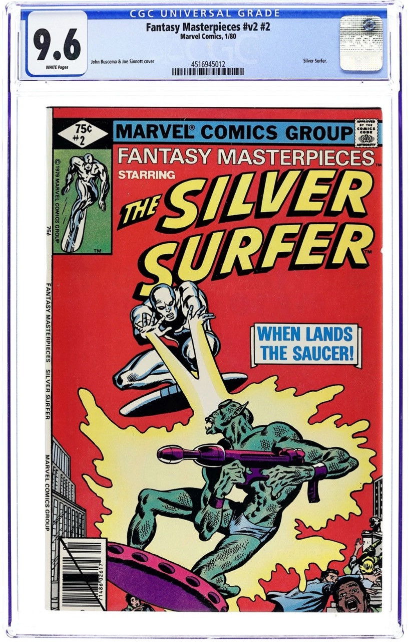 Fantasy Masterpieces (1979 2nd Series) #2 (1980) – CGC 9.6 – Silver Surfer vs. mimozemská invázia
