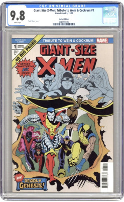 Giant Size X-Men Tribute Wein and Cockrum #1B (2020) – CGC 9.8 – 45. výročie Giant Size X-Men #1