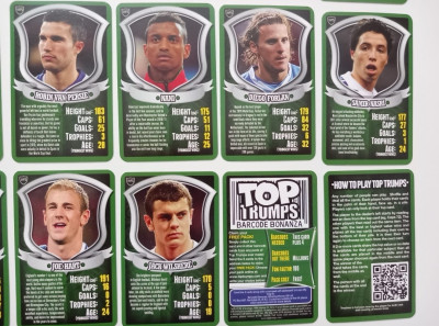 Balicek kariet TOP TRUMPS 2012 'WORLD FOOTBALL STARS'