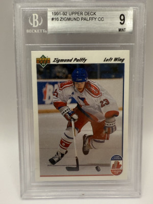 Žigmund Pálffy #16, UpperDeck 1991-92, Beckett 9