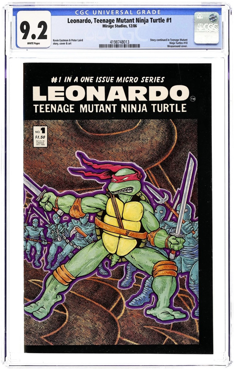 Leonardo Teenage Mutant Ninja Turtles #1 (1986) – CGC 9.2 – Návrat Foot Clanu