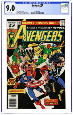 Avengers #150 (1976) – CGC 9.0 – Nová zostava po Serpent Crown