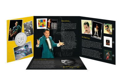 Freddie Mercury 2025 UK £5 Brilliant Uncirculated Colour Coin – Limitovaná edícia 12,500 ks