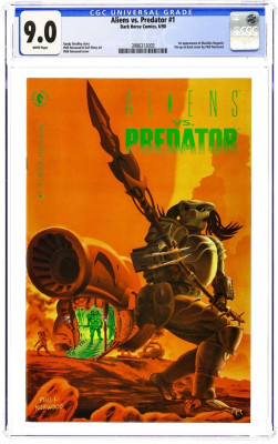 Aliens vs. Predator (1990) #1 – CGC 9.0 – Ryushi kolónia v ohrození Predators a Aliens