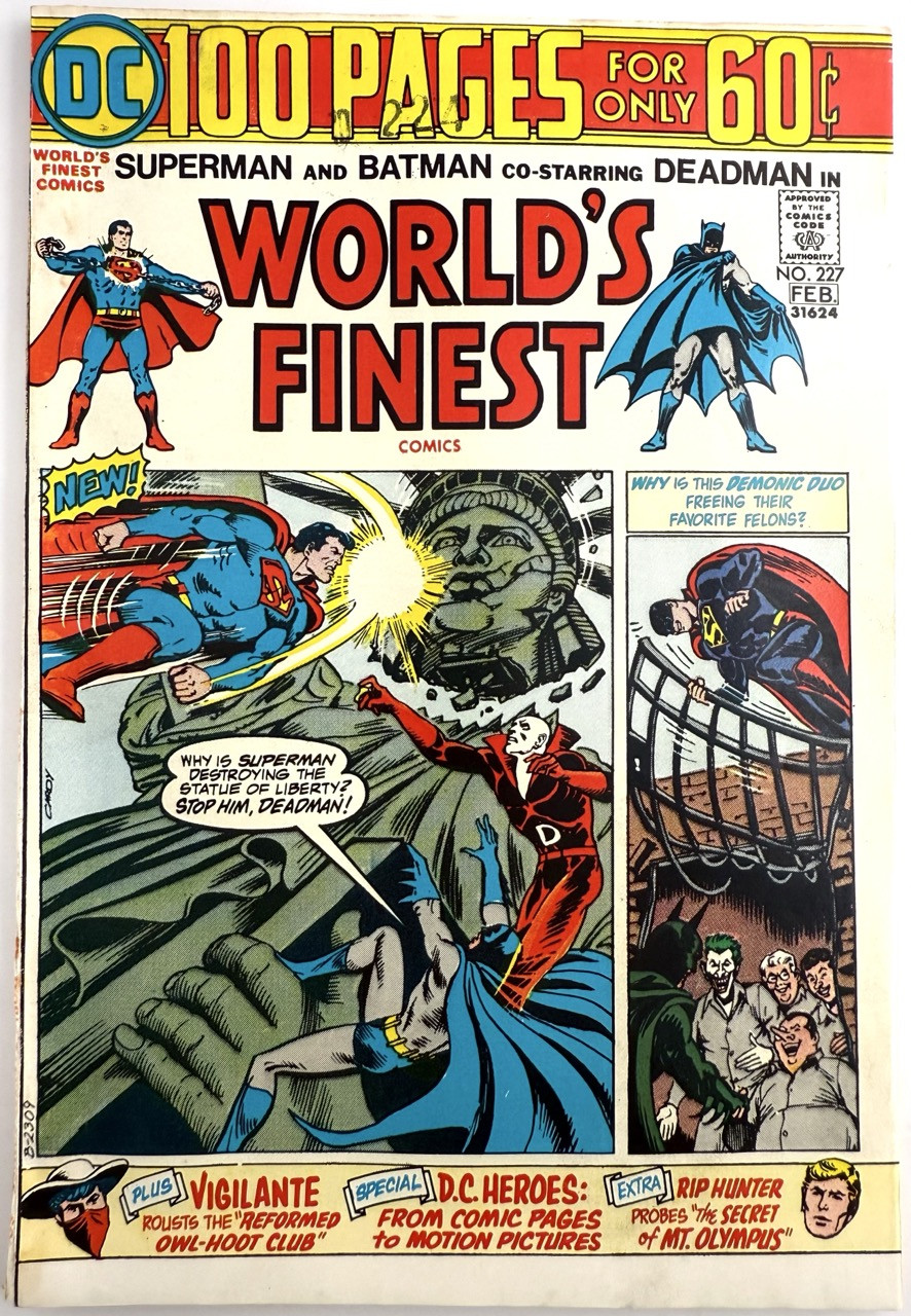 World's Finest komiks (1941 Series) 227 1975 VG/FN