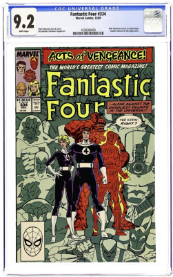 Fantastic Four #334 (1989) CGC 9.2 – Acts of Vengeance „Shadows of Alarm!“