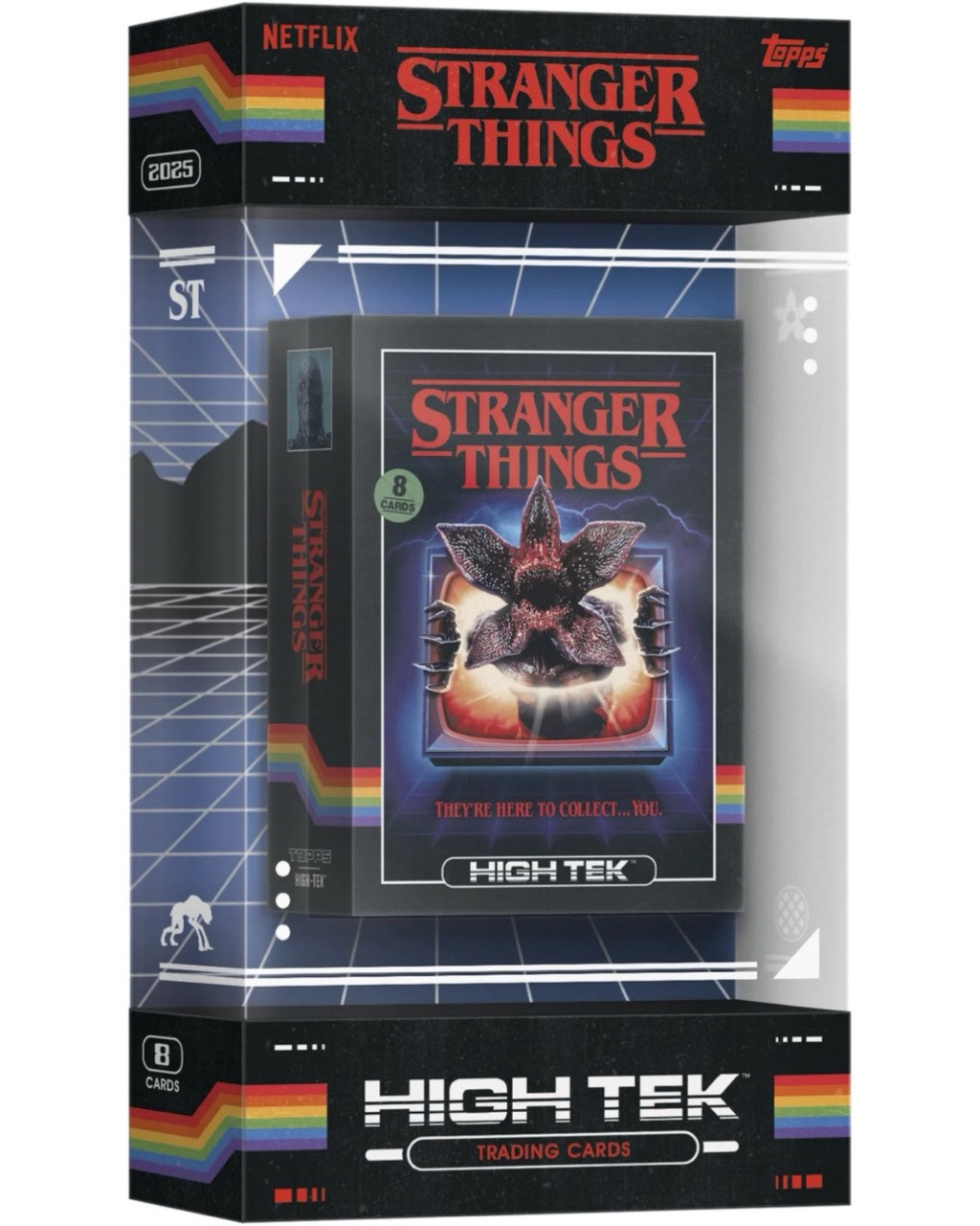 Topps Stranger Things High-Tek 2025 Hobby Box (8 prémiových acetate kariet)