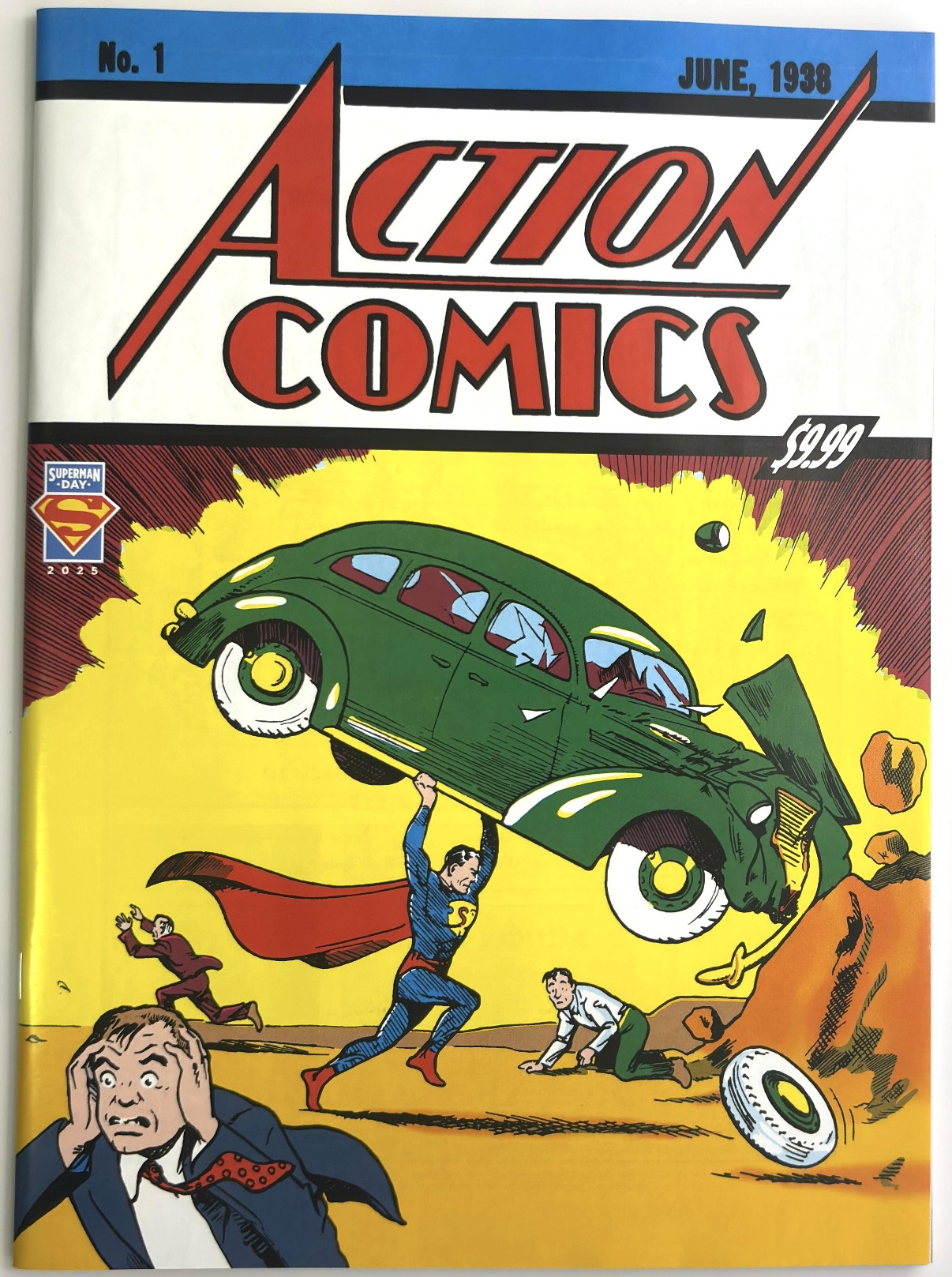 Action Comics #1, komiks Golden Age Sized Facsimile Edition (2025, DC) Superman Day 1A NM