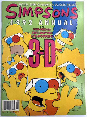 Simpsons 1992 Annual in 3-D #1 FN+ 1992 komiks
