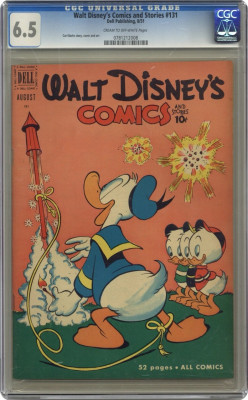 Komiks Walt Disney's Comics and Stories #131, rok vydania 1951, CGC 6.5