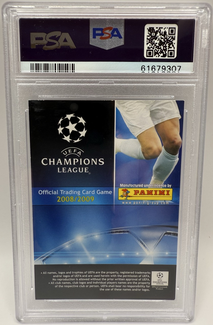 Karta Andres Iniesta, 2008-09 Panini UCL, PSA 7