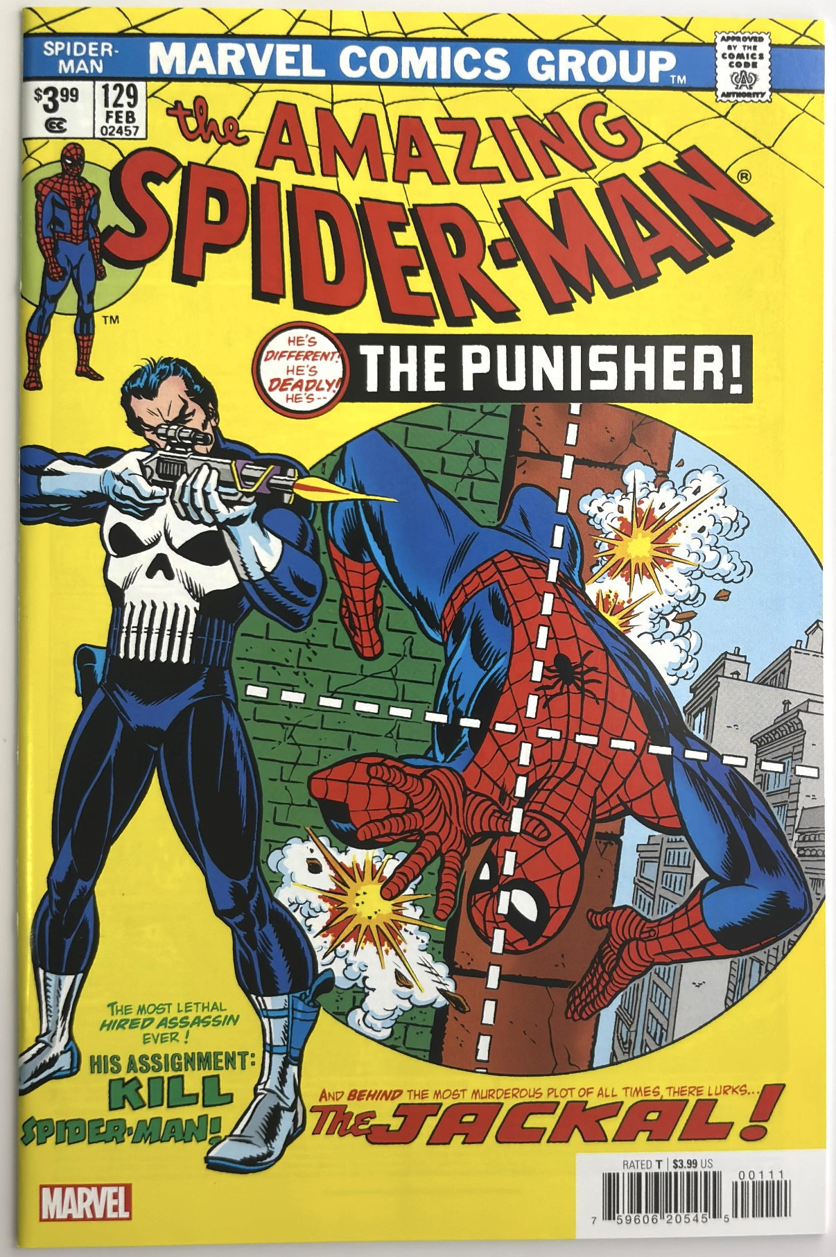 Amazing Spider-Man #129 Facsimile Edition 129A NM, komiks (1963 1st Series, Marvel)