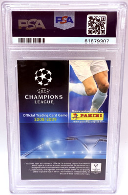 Karta Andres Iniesta, 2008-09 Panini UCL, PSA 7