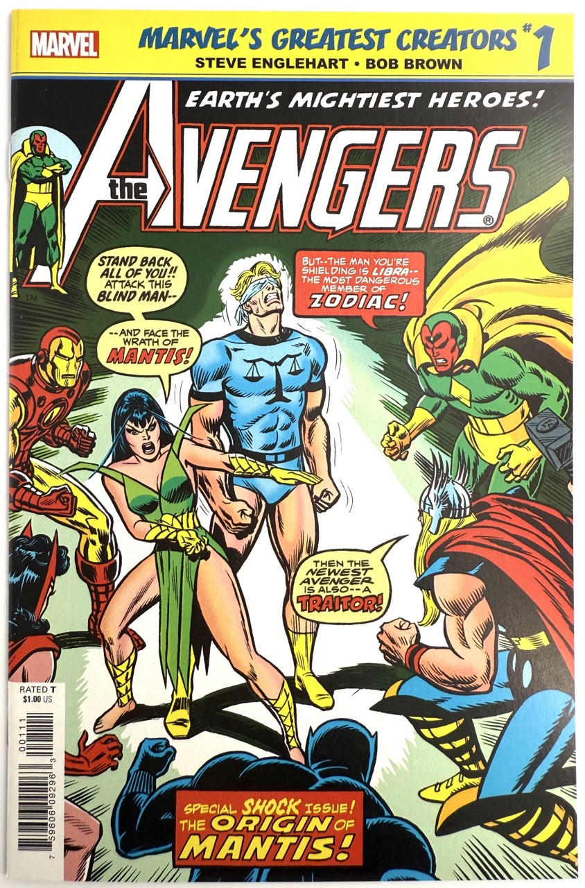 Marvel's Greatest Creators Avengers Origin of Mantis 1 VF 2019 Marvel komiks