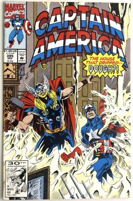 Captain America Australian Price Variant 395 FN 1992 Marvel komiks