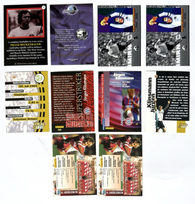 Nemecke legendy- Beckenbauer a Klinsmann karty