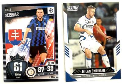 Topps, Panini karta Milan Skriniar, Inter Milano 2x