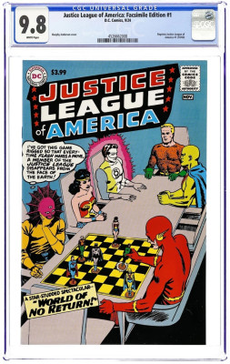 Justice League of America Facsimile Edition #1A (2020) – CGC 9.8 – Despero vs. JLA na šachovnici