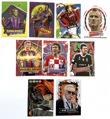 Eternal karty Ronaldinho, Kaka, Beckham, Lewandowski, Modric, Buffon, Neuer, Ancelotti