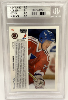 Žigmund Pálffy #16, UpperDeck 1991-92, Beckett 9