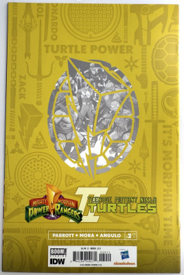Mighty Morphin Power Rangers Teenage Mutant Ninja Turtles II 2A VF 2022 Boom Studios komiks