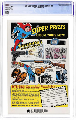 All Star Comics Facsimile Edition #3A – CGC 9.8 – Prvé stretnutie Justice Society