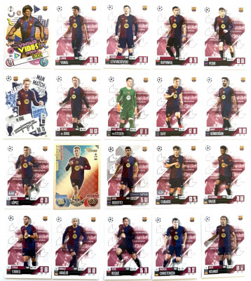 Match Attax Barcelona 2024/25 + Lineker 20 karticiek