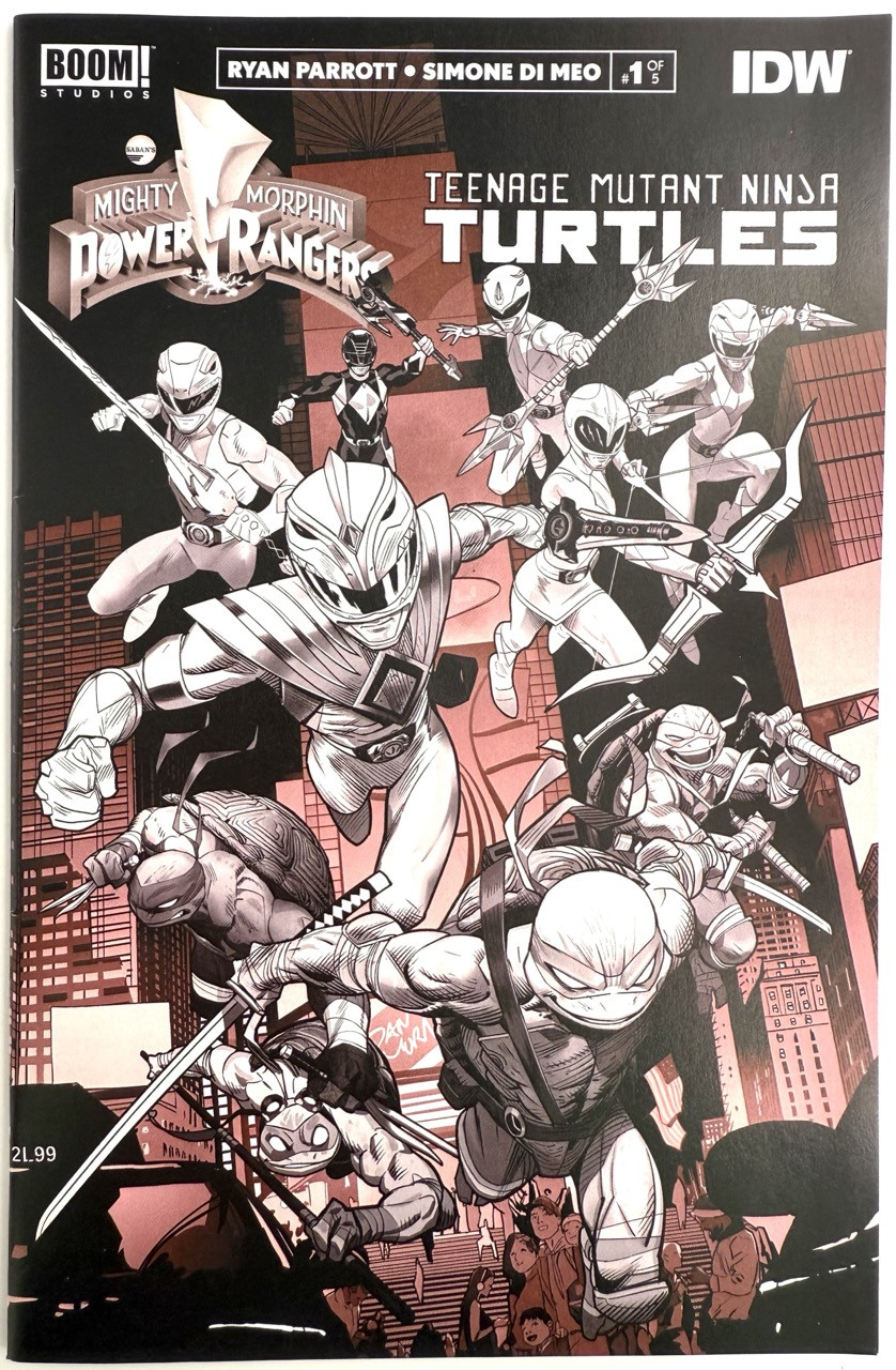 Mighty Morphin Power Rangers Teenage Mutant Ninja Turtles 1I VF 2019 Boom Studios komiks
