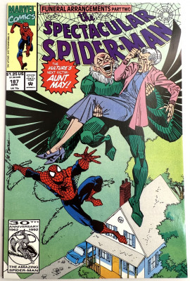 Spectacular Spider-Man #187 VF 1992 Marvel komiks