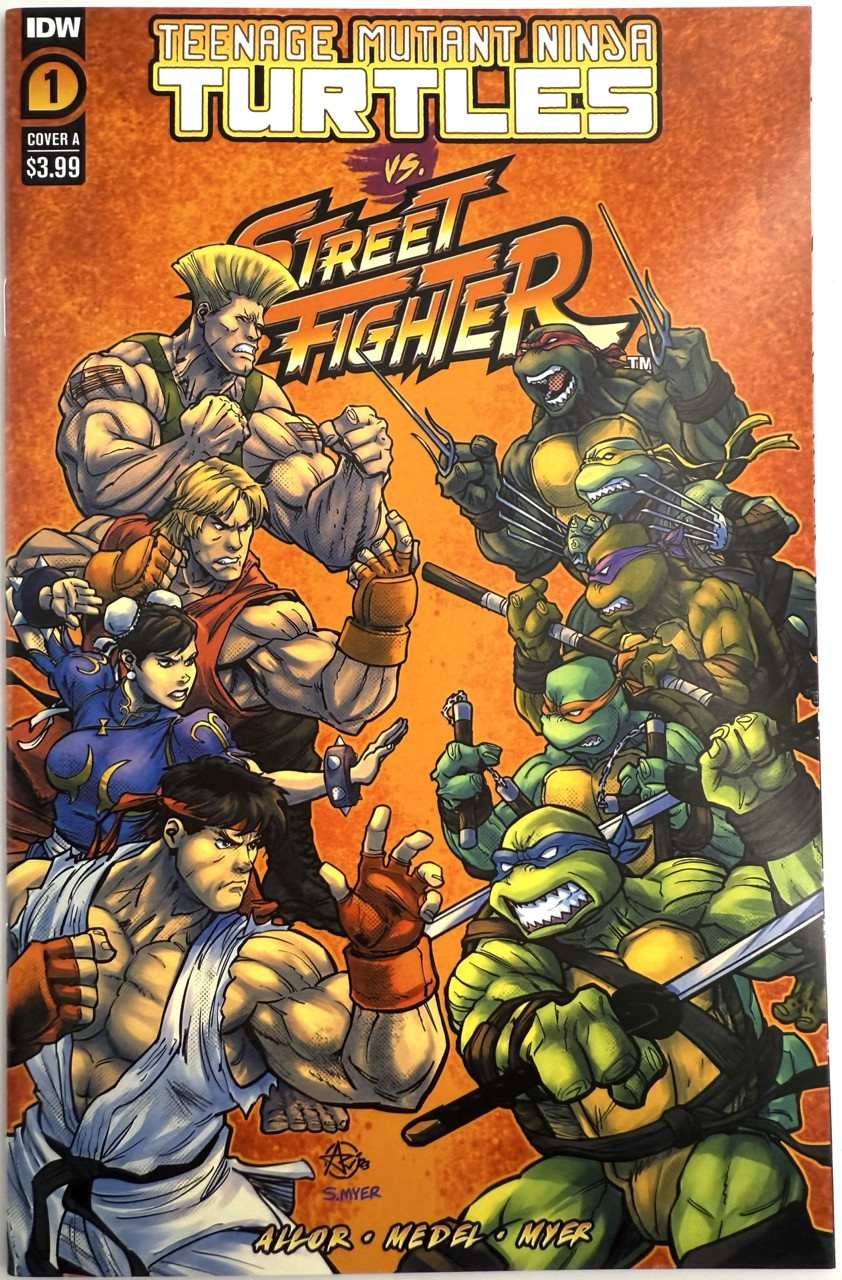 Teenage Mutant Ninja Turtles vs. Street Fighter #1A NM 2023 IDW