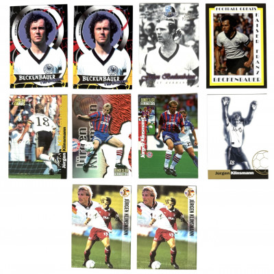 Nemecke legendy- Beckenbauer a Klinsmann karty