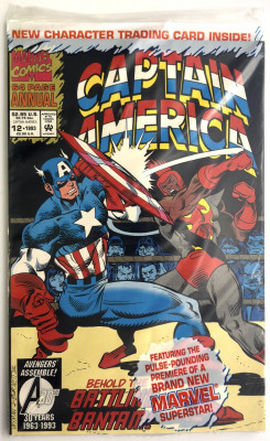 Captain America Annual 12 VF 1993 Marvel komiks s kartou Bantam Super Hero