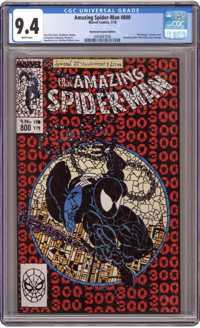 Amazing Spider-Man #800SHATTERED.A (2022) – CGC 9.4 – Go Down Swinging finále