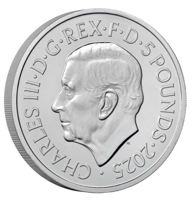 Freddie Mercury 2025 UK £5 Brilliant Uncirculated Colour Coin – Limitovaná edícia 12,500 ks