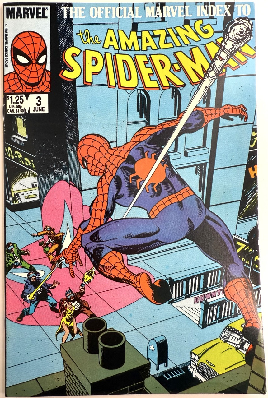 Official Marvel Index to Amazing Spider-Man #3 FN 1985 Marvel komiks