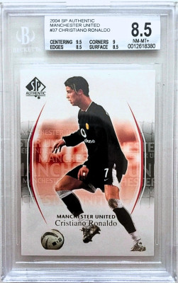 Karta Cristiano Ronaldo #37, 2004 Upper Deck SP Authentic, Beckett 8.5