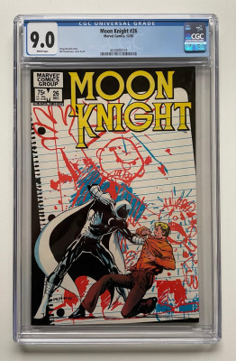 Komiks Moon Knight #26, Marvel Comics 1982, CGC 9.0